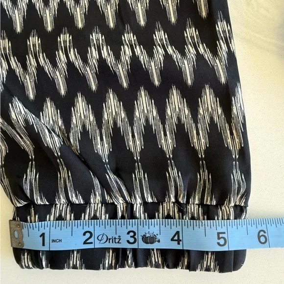 Flynn Skye Black + White Patterned Pants Size 3 - Picture 9 of 9